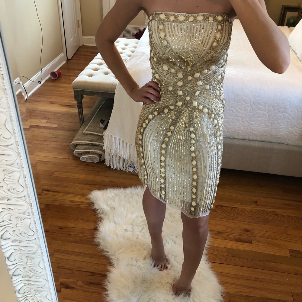 COPY - Sherri Hill short beaded dress